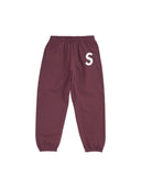 Supreme S Logo Sweatpant FW24 Maroon one-kickz
