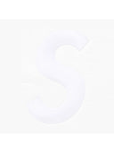 Supreme S Logo Zip Up Hooded Sweatshirt FW25 White one-kickz