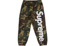 Supreme Satin Applique Sweatpant (SS26) Woodland Camo