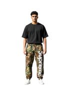 Supreme Satin Applique Sweatpant SS26 Woodland Camo one-kickz