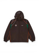 Supreme Satin Hooded Track Jacket Brown one-kickz