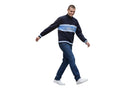 Supreme Script Stripe Half Zip Sweater Navy