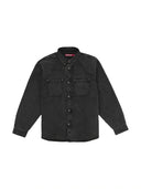 Supreme Shearling Lined Denim Work Shirt Overdyed Black one-kickz