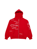 Supreme Special Zip Up Hooded Sweatshirt 'Red' one-kickz