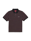 Supreme Stripe Polo Black