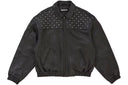 Supreme Swarovski Studded Quilted Leather Jacket Black one-kickz