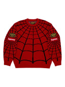 Supreme Vanson Leathers Spider-Man Sweater Red one-kickz