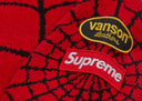 Supreme Vanson Leathers Spider-Man Sweater Red