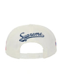 Supreme World Famous S Logo 6-Panel Hat White one-kickz