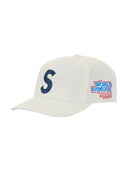 Supreme World Famous S Logo 6-Panel Hat White one-kickz