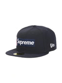 Supreme x New Era Breast Cancer Awareness Box Logo Fitted Hat Navy one-kickz