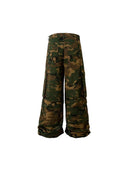 Thesupermade Camouflage Flared Cargo Pants one-kickz