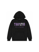 Trapstar Decoded Paisley Monochrome Edition Hoodie Black/Purple one-kickz