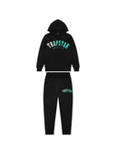 Trapstar Irongate Arch Fade Tracksuit Black/Teal one-kickz