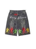 VALE FOREVER VALLEY JORTS BLACK one-kickz