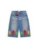 VALE FOREVER VALLEY JORTS BLUE one-kickz
