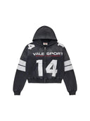 Vale Forever Jerzee Black Washed Zip Up one-kickz