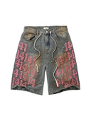 Vale Forever Pink Charm Jorts 'Mid Wash' one-kickz