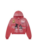 Vale Forever Rockefeller Zip Up Hoodie Red one-kickz