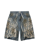 Vale Forever White Charm Jorts 'Mid Wash' one-kickz