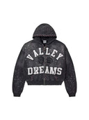 Valley Dreams Black Classico Zip Up Hoodie valley One Kickz