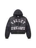 Valley Dreams Black Classico Zip Up Hoodie