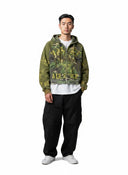 Valley Terrain Camo Zip Up Hoodie Green/Yellow one-kickz
