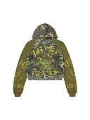 Valley Terrain Camo Zip Up Hoodie Green/Yellow valley One Kickz