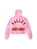 Valley Venus Clustered Zip Up Hoodie Pink