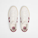 Veja Campo Leather White Grenat