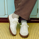 Veja Volley Leather White Natural Bark