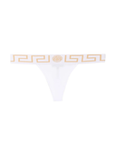 Versace Greca Waistband Thongs White one-kickz
