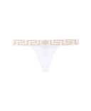 Versace Greca Waistband Thongs White one-kickz