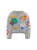 Vertabrae Cosmic Grey Full Zip Hoodie Sample one-kickz