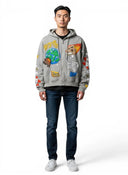 Vertabrae Cosmic Grey Full Zip Hoodie Sample one-kickz