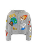 Vertabrae Cosmic Grey Full Zip Hoodie Sample one-kickz