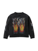 Who Decides War Ember Chapel Crewneck Sweater Black one-kickz