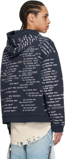 Who Decides War Wdw Scripture Hooded Pullover Navy one-kickz