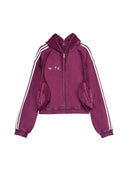 adidas x Thug Club Teamgeist Hooded Zip Up Maroon one-kickz