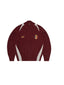 Corteiz Finesse Knit Zip Up Burgundry