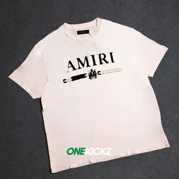 Amiri Pink M.a. Bar T-Shirt