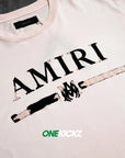 Amiri Pink M.a. Bar T-Shirt