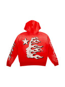Hellstar Hoodie Records Graphic Red