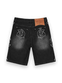 Godspeed Fémur Frayed Denim Shorts Black