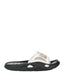 Palm Angels Rubber Slides White Black