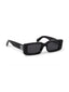 OFF-WHITE Arthur Rectangle Sunglasses Black/Dark Grey (OERI127S24PLA0011007-FR)
