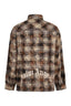 Palm Angels Logo Checked Shirt Grey