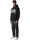 Supreme Boxy Piping Arc Hooded Sweatshirt Black