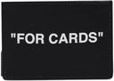 OFF-WHITE Quote "FOR CARDS" Card Holder (2 Slot) Black