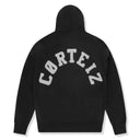 Corteiz Colly Arch Zip-Up Black Hoodie